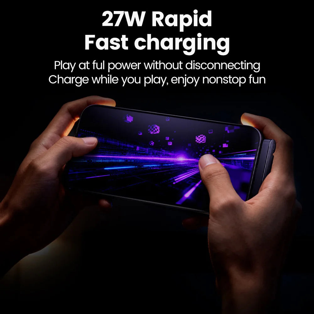 27W PD to Lightning Fast Charging Cable Foldable Stand Charge 2-In-1 Type-C to Lightning Charging Data Wire for Iphone 14 13 12